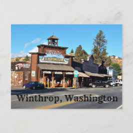 Cartão Postal Cidade Antiga de Winthrop, Washington
