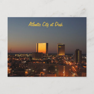 Cartão Postal Cidade Atlântica em Dusk