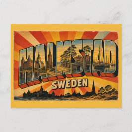 Cartão Postal Cidade Balnear de Halmstad Suécia