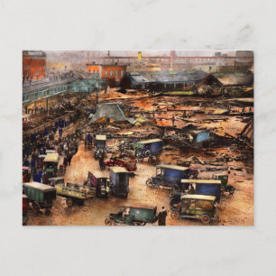 Cartão Postal Cidade - Boston Ma - A Grande Inundacão de Melado 