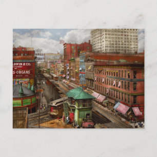 Cartão Postal Cidade - Chicago - Linha Piano 1907