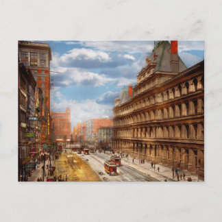 Cartão Postal Cidade - Cincinnati OH - Governo Square 1902