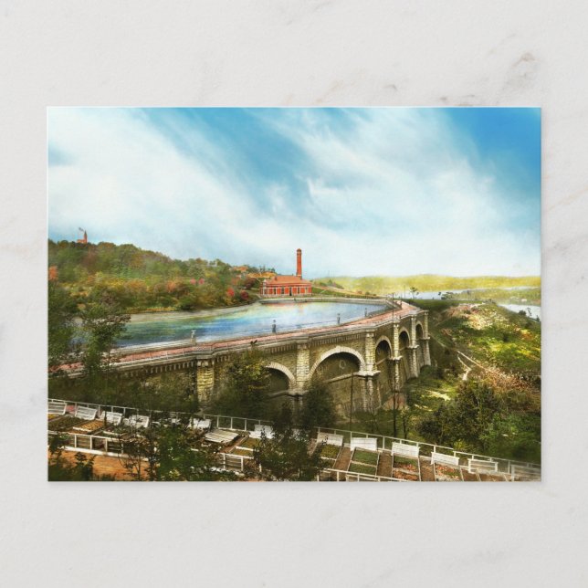 Cartão Postal Cidade Cincinnati OH - O abastecimento de água das (Frente)