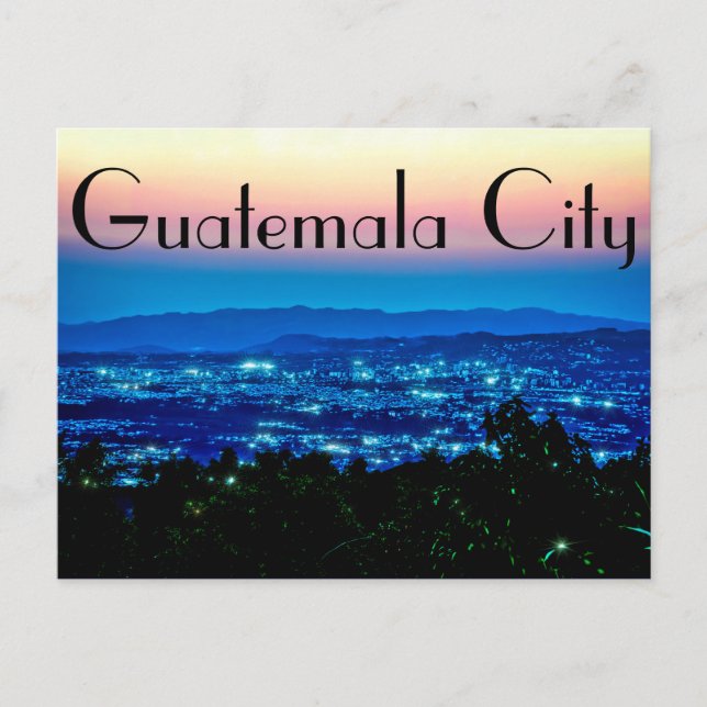 Cartão Postal Cidade da Guatemala, Guatemala, América Central ao (Frente)