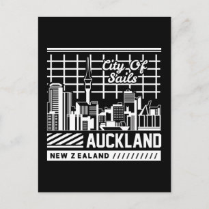 Cartão Postal Cidade das Velas Auckland Nova Zelândia Horizonte