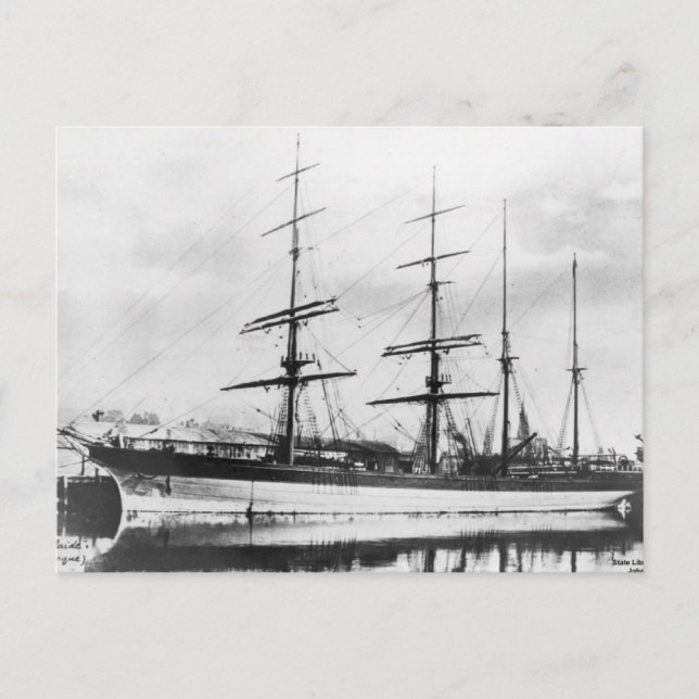 Cartão Postal Cidade de Adelaide Clipper - 1800s (Frente)