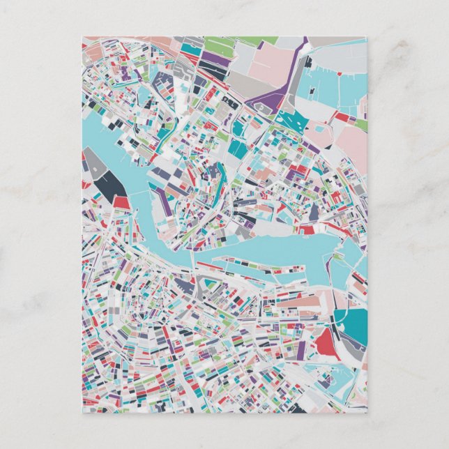 Cartão Postal Cidade de Amesterdã (Frente)