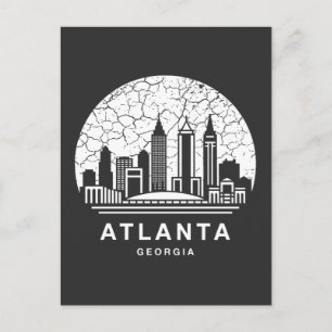 Cartão Postal Cidade de Atlanta Geórgia