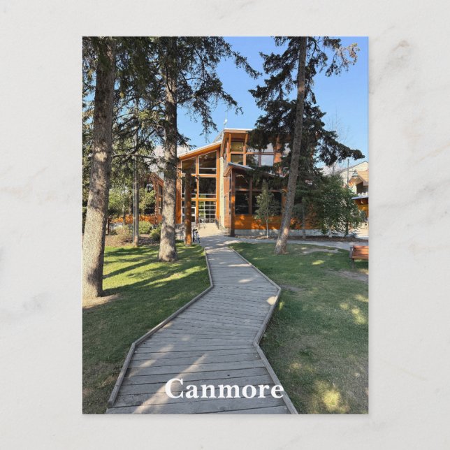 Cartão Postal Cidade de Canmore em Alberta Canadá (Frente)