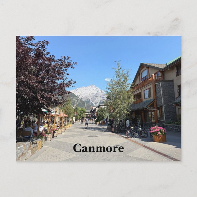 Cartão Postal Cidade de Canmore em Alberta Canadá (Frente)