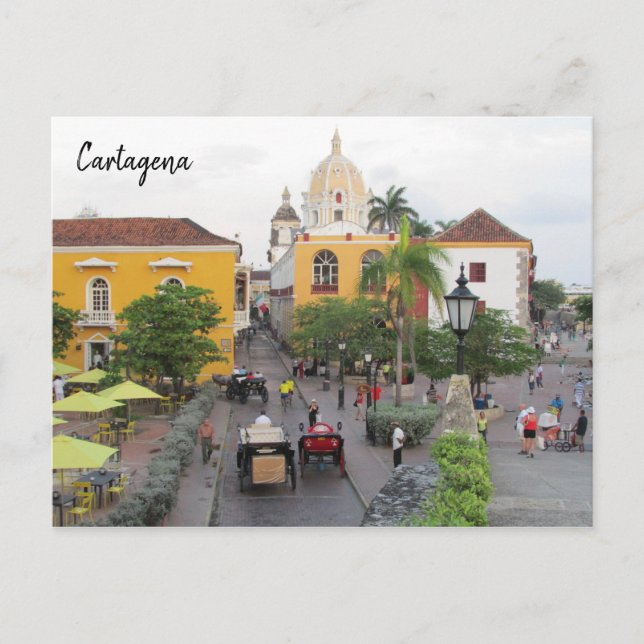Cartão Postal cidade de cartagena (Frente)