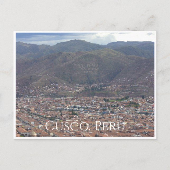 Cartão Postal cidade de Cccccno peru (Frente)