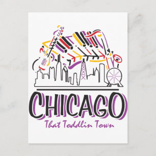 CARTÃO POSTAL CIDADE DE CHICAGO-TODDLIN