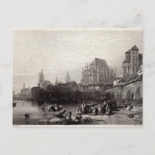Cartão Postal Cidade de Colônia, gravada por M.J. Sterling