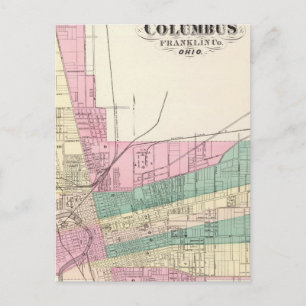 Cartão Postal Cidade de Columbus, Condado de Franklin, Ohio