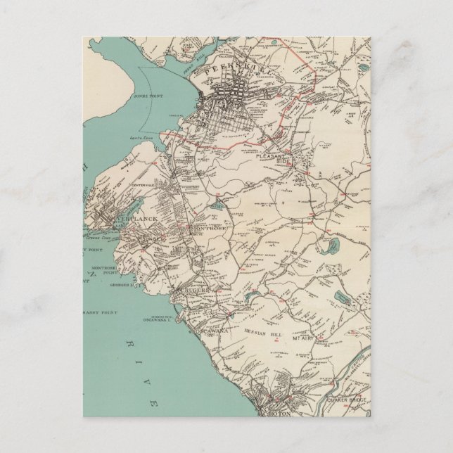 Cartão Postal Cidade de Cortlandt (Frente)