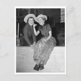 Cartão Postal Cidade de Cowgirl, foto de 1937