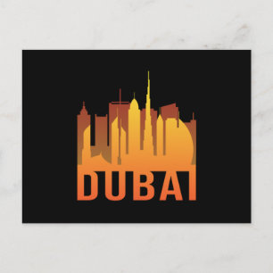 Cartão Postal Cidade de Dubai Cidade Cityscape Skyline Funny Ide