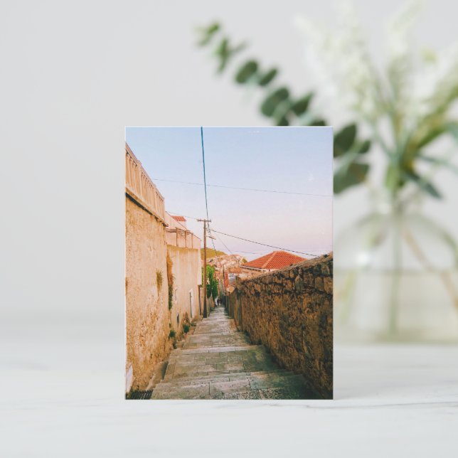 Cartão Postal Cidade de Dubrovnik (Em pé/Frente)