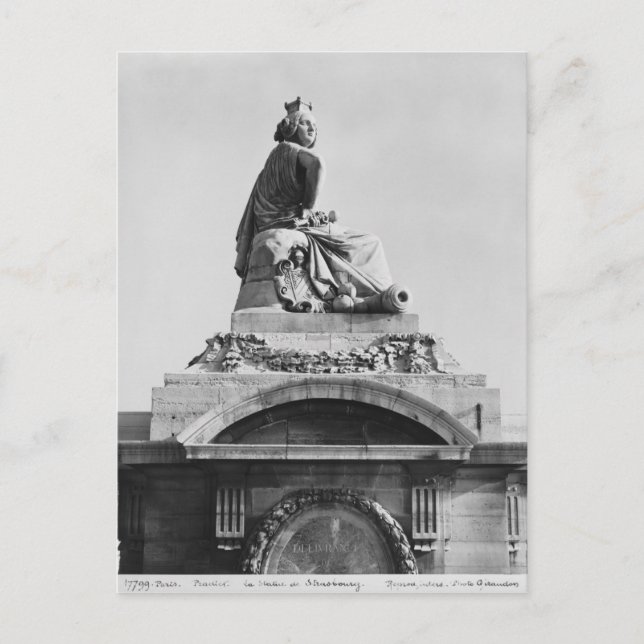 Cartão Postal Cidade de Estrasburgo (Frente)