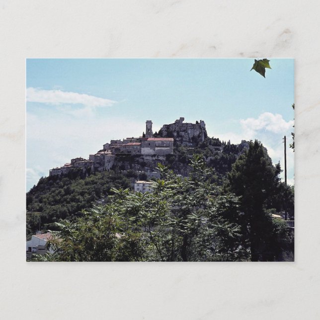 Cartão Postal Cidade de Eze, Riviera Francesa (Frente)
