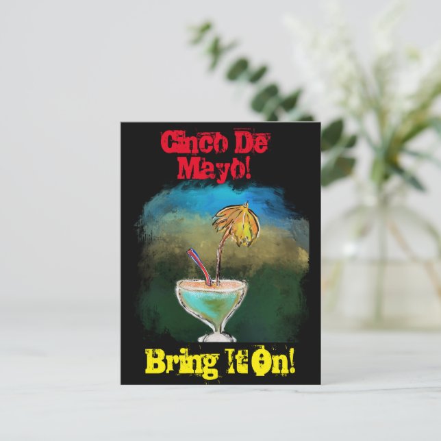 Cartão Postal Cidade de Festa (Em pé/Frente)