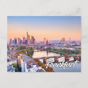 Cartão Postal Cidade De Frankfurt, Alemanha