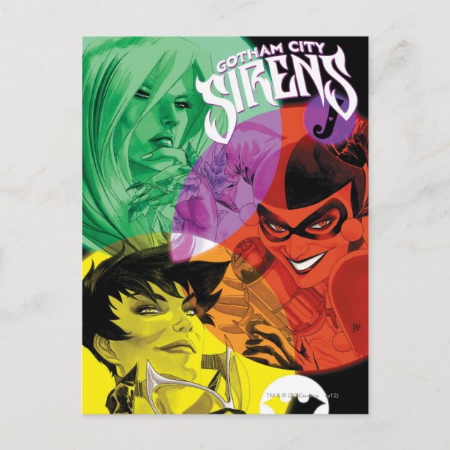 Cartão Postal Cidade de Gotham Sirens Cv14 (Frente)