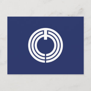 Cartão Postal Cidade de Hiratsuka bandeira Kanagawa prefeitura j