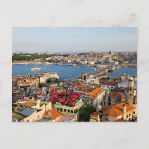 Cartão Postal Cidade de Istambul na Turquia
