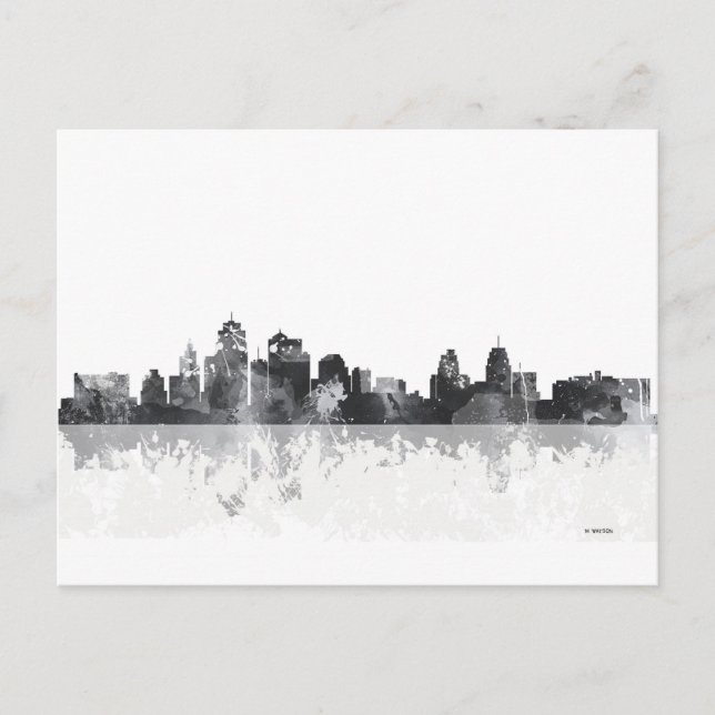 CARTÃO POSTAL CIDADE DE KANSAS, MISSOURI SKYLINE (Frente)