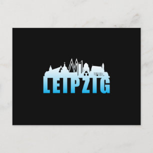 Cartão Postal Cidade de Leipzig, Alemanha Cidade da Cidade de Gi