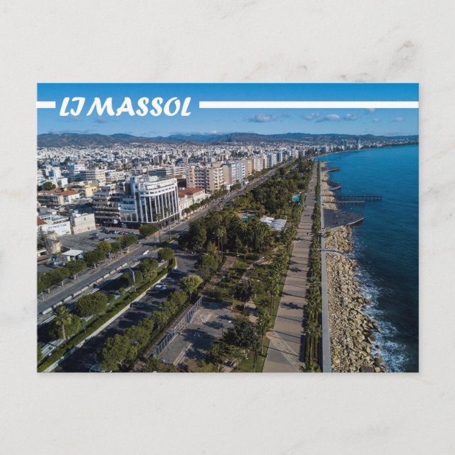 Cartão Postal Cidade de Limassol Chipre (Frente)