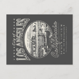 CARTÃO POSTAL CIDADE DE LOS ANGELES CALIFÓRNIA VINTAGE SKYLINE