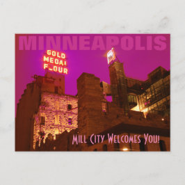 Cartão Postal Cidade de Mill à Noite
