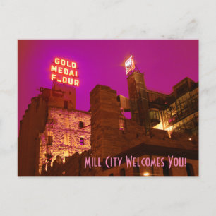 Cartão Postal Cidade de Mill à Noite