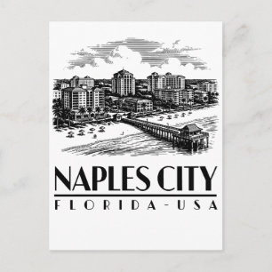 Cartão Postal Cidade de Nápoles Flórida EUA