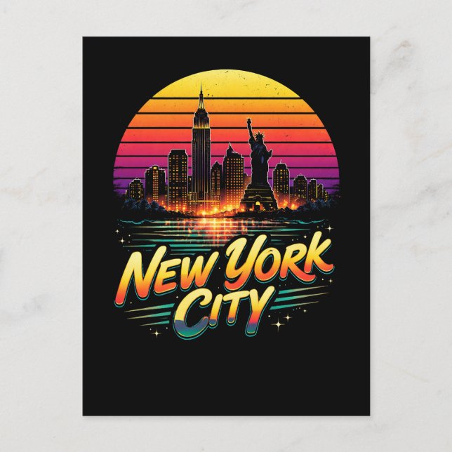 Cartão Postal Cidade de Nova York (Frente)