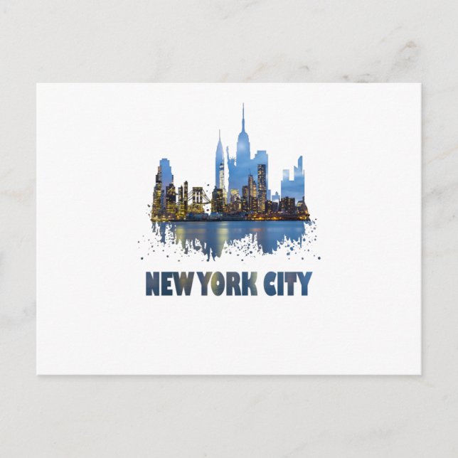 Cartão Postal Cidade de Nova York (Frente)