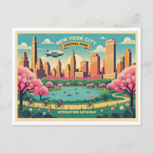 Cartão Postal Cidade de Nova York, Central Park Primavera