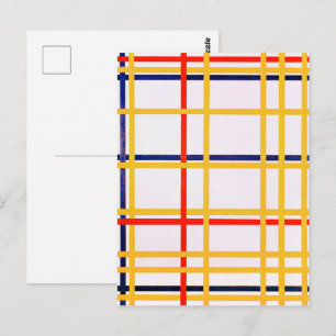 Cartão Postal Cidade de Nova York I Piet Mondrian