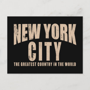 Cartão Postal Cidade de Nova York Melhor País do Mundo