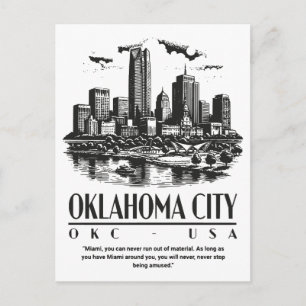 Cartão Postal Cidade de Oklahoma OKC EUA