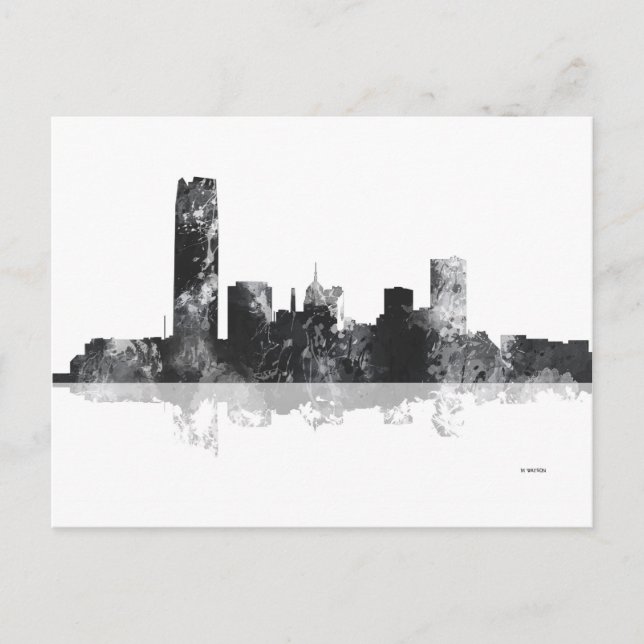 CARTÃO POSTAL CIDADE DE OKLAHOMA, OKLAHOMA SKYLINE (Frente)