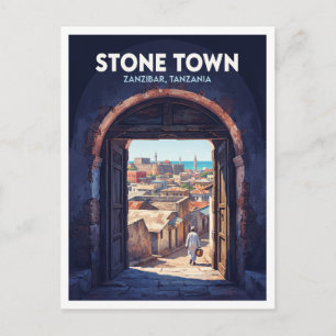 Cartão Postal Cidade de Pedra, Zanzibar Tanzânia Lembrança