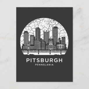 Cartão Postal Cidade de Pittsburgh Pensilvânia