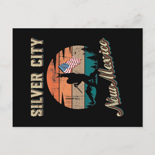 Cartão Postal Cidade de Prata Novo México (Frente)