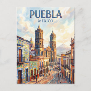 Cartão Postal Cidade de Puebla México