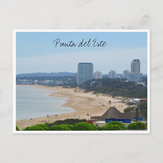 Cartão Postal cidade de Punta Beach (Frente)