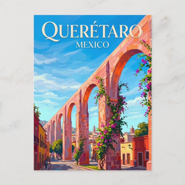 Cartão Postal Cidade de Querétaro México (Frente)